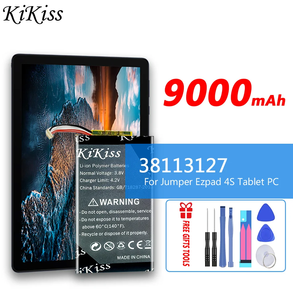 9000mAh KiKiss Battery 38113127 (5lines) For Jumper Ezpad 4S Tablet PC Batteries
9000mAh KiKiss Battery 38113127 (5lines) For Jumper Ezpad 4S Tablet PC Batteries