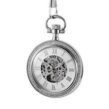 Antique Silver Stainless Steel Pocket Watch Mechanical Men Steampunk Vintage Hand-wind Engraved Fob Pendant Clock For Women
Antique Silver Stainless Steel Pocket Watch Mechanical Men Steampunk Vintage Hand-wind Engraved Fob Pendant Clock For Women