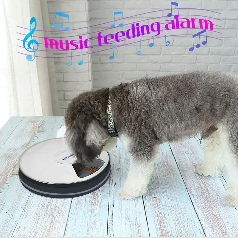 Dispenser Automatic With Food Pet Electric Timing Round Recorder Voice Wet 24hour Dry 6 Grid Feeder
Dispenser Automatic With Food Pet Electric Timing Round Recorder Voice Wet 24hour Dry 6 Grid Feeder