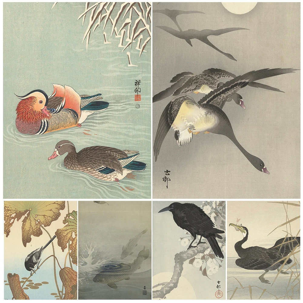 Mandarin Duck,Wild Goose,Crow,Carp,Frog Chinese Ink Wall Art Canvas Print Animal Chinese Painting Art Poster And Print Decor
Mandarin Duck,Wild Goose,Crow,Carp,Frog Chinese Ink Wall Art Canvas Print Animal Chinese Painting Art Poster And Print Decor