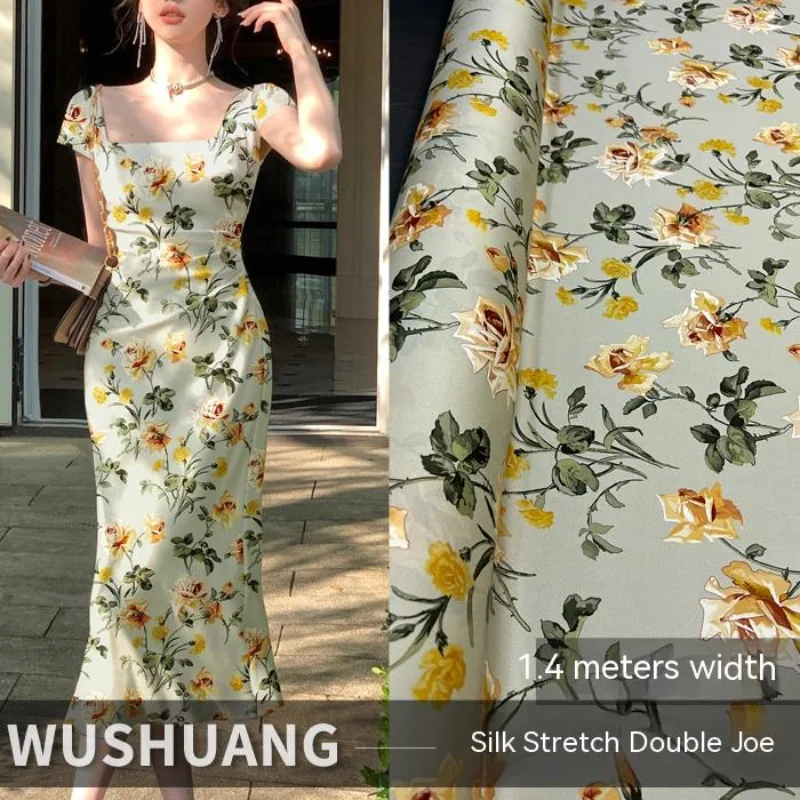 Silk Stretch Double Joe Shirt Fabric Mulberry Silk Material Rose Pattern Printed Dyed Dress Handmade Fashion Wholesale Fabrics
Silk Stretch Double Joe Shirt Fabric Mulberry Silk Material Rose Pattern Printed Dyed Dress Handmade Fashion Wholesale Fabrics