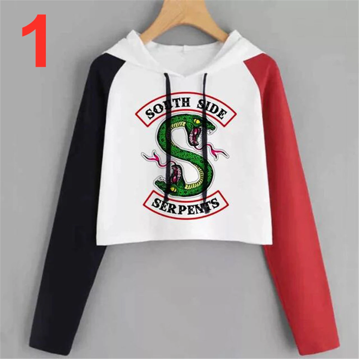 Riverdale Southside Serpents Funny Hoodies Bare Midriff Crop Tops Women Cosplay Long Sleeve Sweatshirt Costume Hooded Sweater
Riverdale Southside Serpents Funny Hoodies Bare Midriff Crop Tops Women Cosplay Long Sleeve Sweatshirt Costume Hooded Sweater