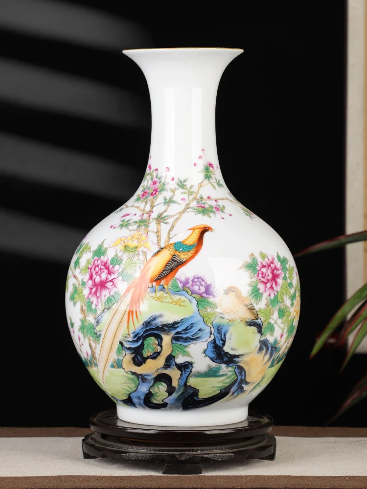 Chinese Porcelain Vases Translucent Pink Flower Insertion Living Room Liquor Cabinet Office Home Decoration Pieces Jingdezhen
Chinese Porcelain Vases Translucent Pink Flower Insertion Living Room Liquor Cabinet Office Home Decoration Pieces Jingdezhen