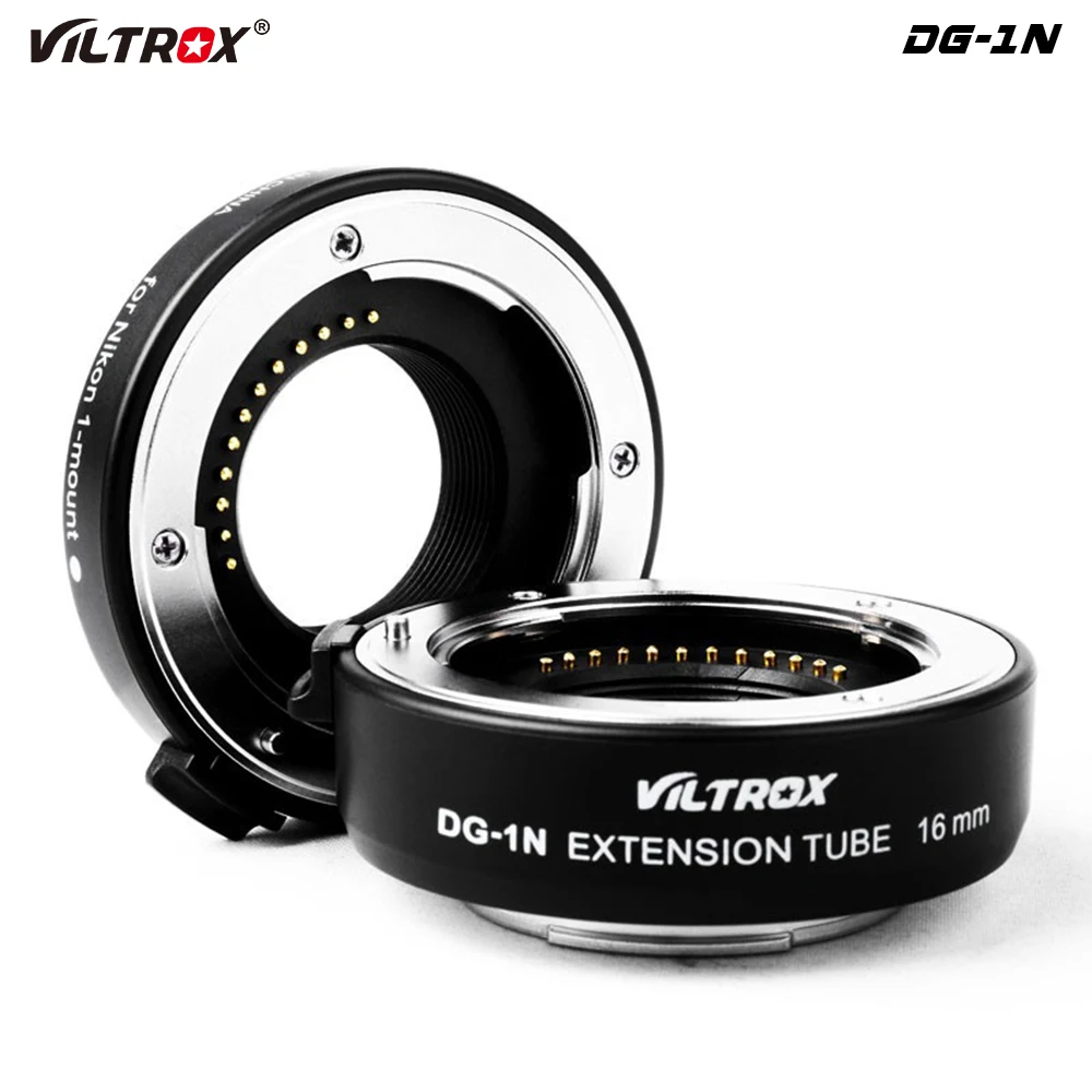 Viltrox DG-1N Auto Focus Macro Extension Tube Lens Adapter 10mm+16mm for Nikon 1 mount V1 V2 S1 J1 J2 J3 J4 J5 AW1Mount Adapter
Viltrox DG-1N Auto Focus Macro Extension Tube Lens Adapter 10mm+16mm for Nikon 1 mount V1 V2 S1 J1 J2 J3 J4 J5 AW1Mount Adapter