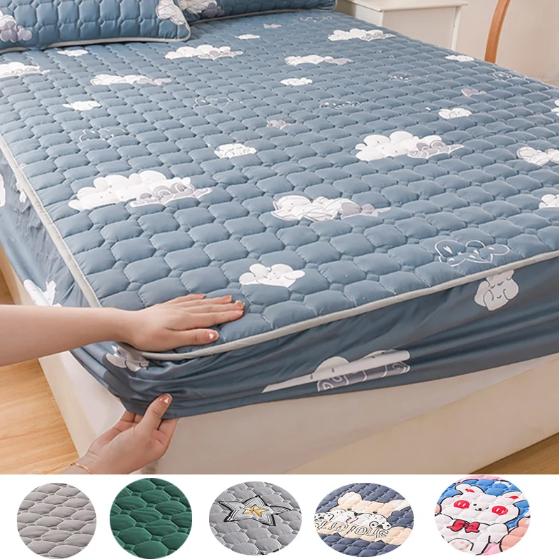 Thicken Mattress Pad Protector Skin-Friendly Cotton Fitted Sheet Bed Cover Latex Mat Cover Quilting Process Mattress Protector
Thicken Mattress Pad Protector Skin-Friendly Cotton Fitted Sheet Bed Cover Latex Mat Cover Quilting Process Mattress Protector