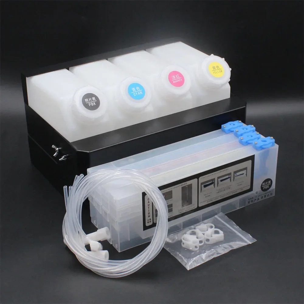 

4Colos UV Bulk ink system for Roland RS640/740 Mutoh VJ1604 Mimaki JV33 Eco-solvent Printer CISS ( 4 tanks+4 cartridges )