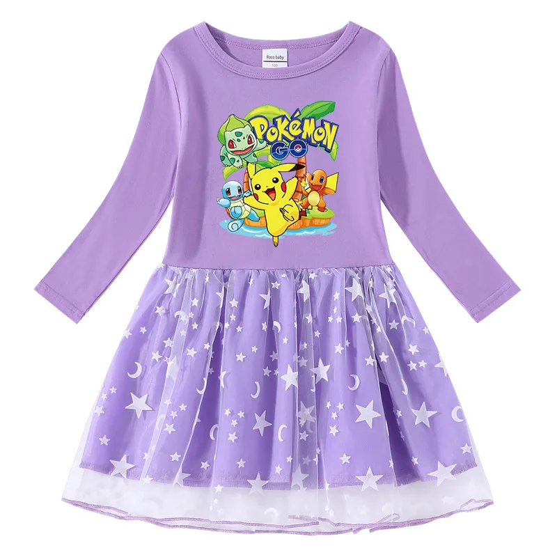 MINISO Pikachu 2023 Spring and Autumn New Girls Dress Cotton Printed Cartoon Stars and Moon Mesh Long Sleeve Princess Dress
MINISO Pikachu 2023 Spring and Autumn New Girls Dress Cotton Printed Cartoon Stars and Moon Mesh Long Sleeve Princess Dress