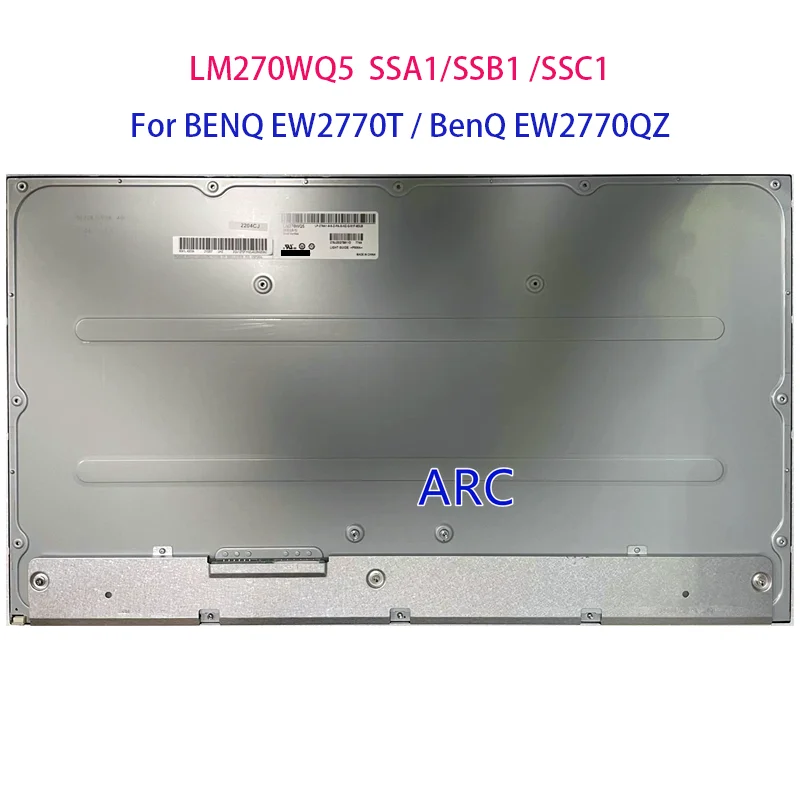 original LCD screenLM270WQ5 (SS)(A1) LM270WQ5-SSA1 LM270WQ5-SSB1 LM270WQ5-SSC1 For BENQ EW2770T / BenQ EW2770QZ
original LCD screenLM270WQ5 (SS)(A1) LM270WQ5-SSA1 LM270WQ5-SSB1 LM270WQ5-SSC1 For BENQ EW2770T / BenQ EW2770QZ