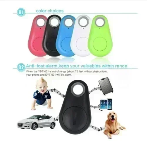 

Original Mini Pet Smart Tracker Bluetooth 4.0 GPS Alarm Locator Keychain for Pet Dog Cat Child ITag Tracker Key Finder Collar