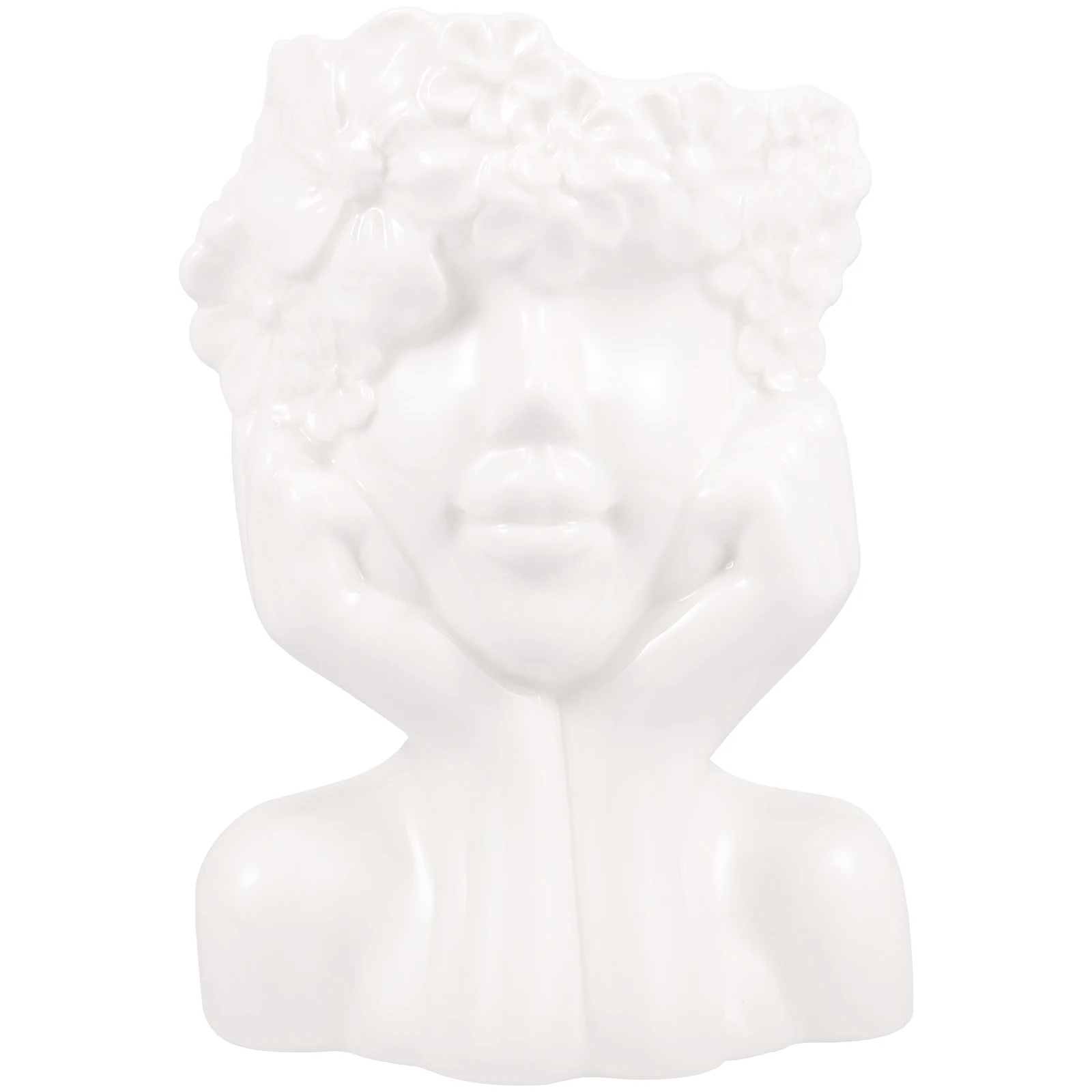 Head Flower Pots White Ceramic Face Planter Decorative Creative Face Vase Multipurpose Flower Pots Elegant Head Plant Planters
Head Flower Pots White Ceramic Face Planter Decorative Creative Face Vase Multipurpose Flower Pots Elegant Head Plant Planters