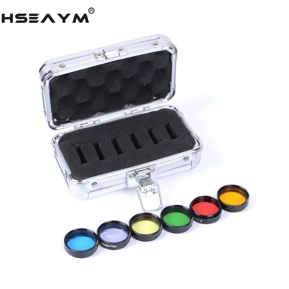 6 PCS/LOT Eyepiece Astronomical Telescope Ocular Lens Planets and Nebula Filter Moon Skyglow 6 Color Selection 1.25 Inch
6 PCS/LOT Eyepiece Astronomical Telescope Ocular Lens Planets and Nebula Filter Moon Skyglow 6 Color Selection 1.25 Inch