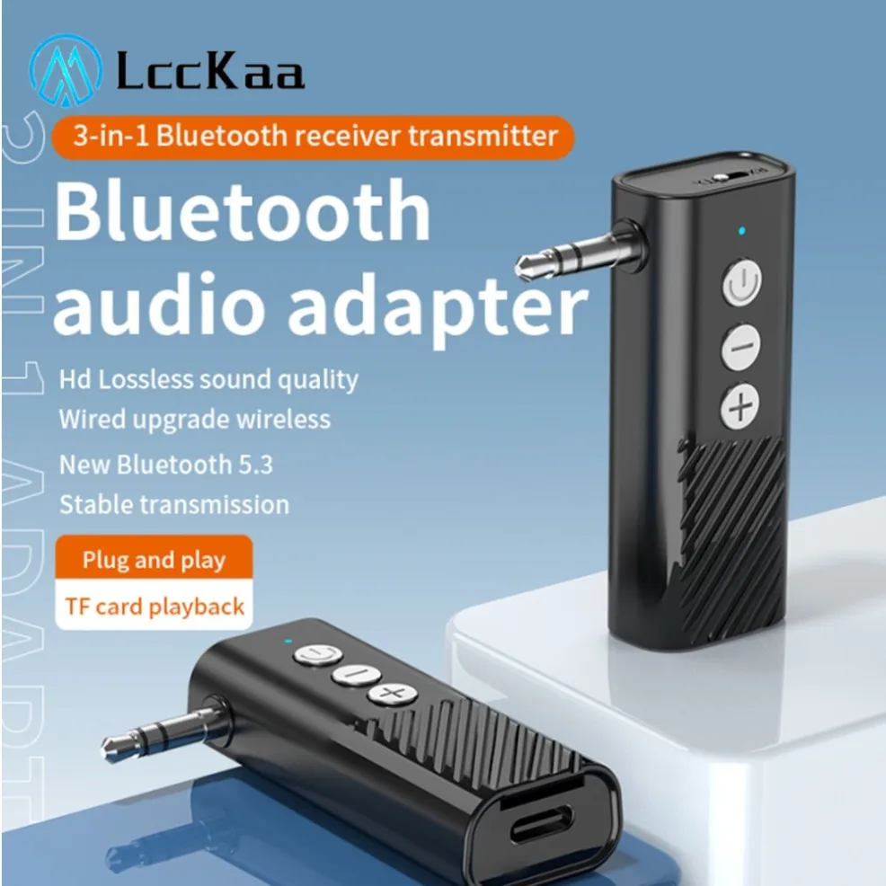

2 в 1 беспроводной Bluetooth 5,3 передатчик приемник адаптер 3,5 мм разъем для автомобильной музыки аудио Aux A2dp ресивер для наушников гарнитура