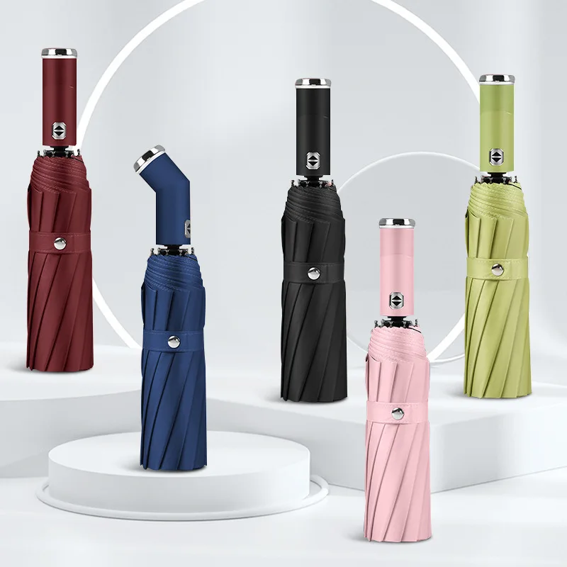 Led Fully Automatic Umbrella for Women and Man Rotatable Built-In Led Light Umbrella Windproof Double Keel Stronge Umbrella
Led Fully Automatic Umbrella for Women and Man Rotatable Built-In Led Light Umbrella Windproof Double Keel Stronge Umbrella