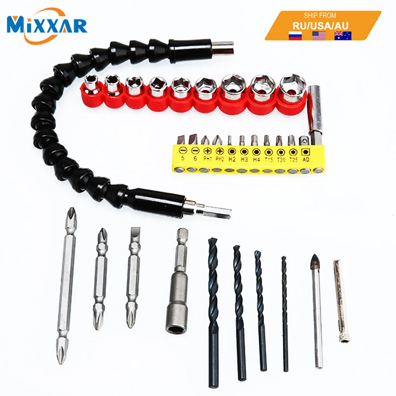 ZK20 Dropshipping 295mm Electronics Drill Connection Flexible Shaft Bits Extension Screwdriver Bit Holder Power Tool Accessories
ZK20 Dropshipping 295mm Electronics Drill Connection Flexible Shaft Bits Extension Screwdriver Bit Holder Power Tool Accessories