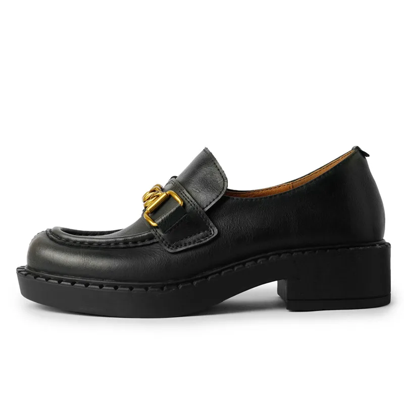 Spring Autumn Metal Chain Decoration Lefu Shoes Fashion Sexy Elegant Charming Genuine Leather Deep Mouth Women's Single Shoes
Spring Autumn Metal Chain Decoration Lefu Shoes Fashion Sexy Elegant Charming Genuine Leather Deep Mouth Women's Single Shoes