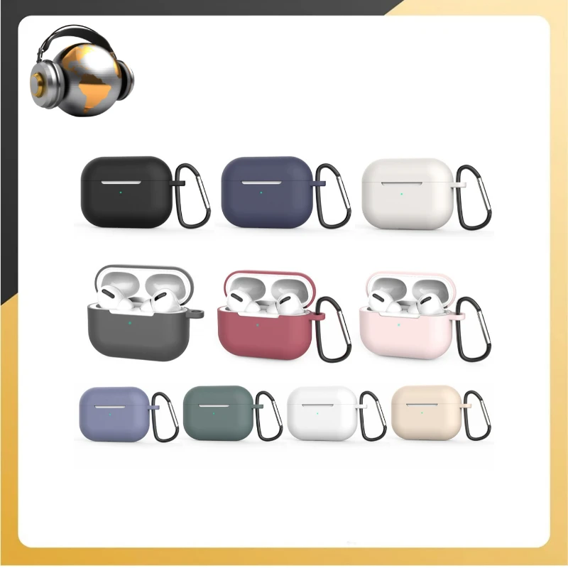 Solid Color Simple Style Silicone Protective Case Gifts For Airpods 1/2/3/Pro 2 Earphone Protective Cover With A Built-in Hook
Solid Color Simple Style Silicone Protective Case Gifts For Airpods 1/2/3/Pro 2 Earphone Protective Cover With A Built-in Hook