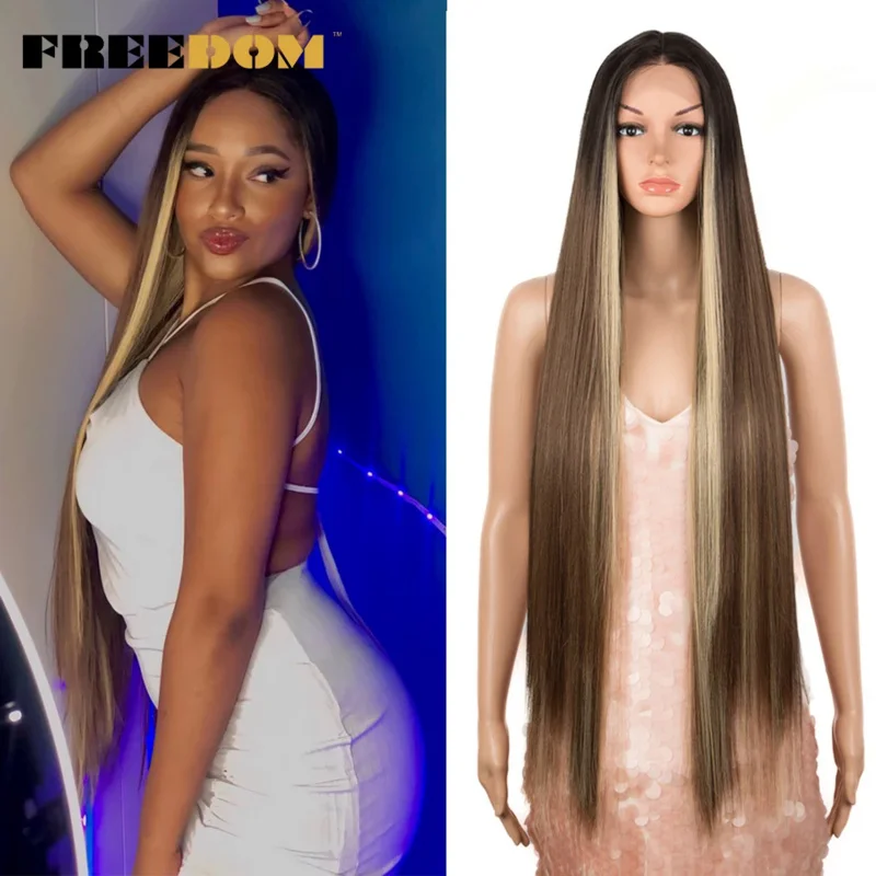 Synthetic Front For Women Super Long 38Inch Ombre Blonde Highlight Ginger Straight Lace Cosplay Wigs
Synthetic Front For Women Super Long 38Inch Ombre Blonde Highlight Ginger Straight Lace Cosplay Wigs