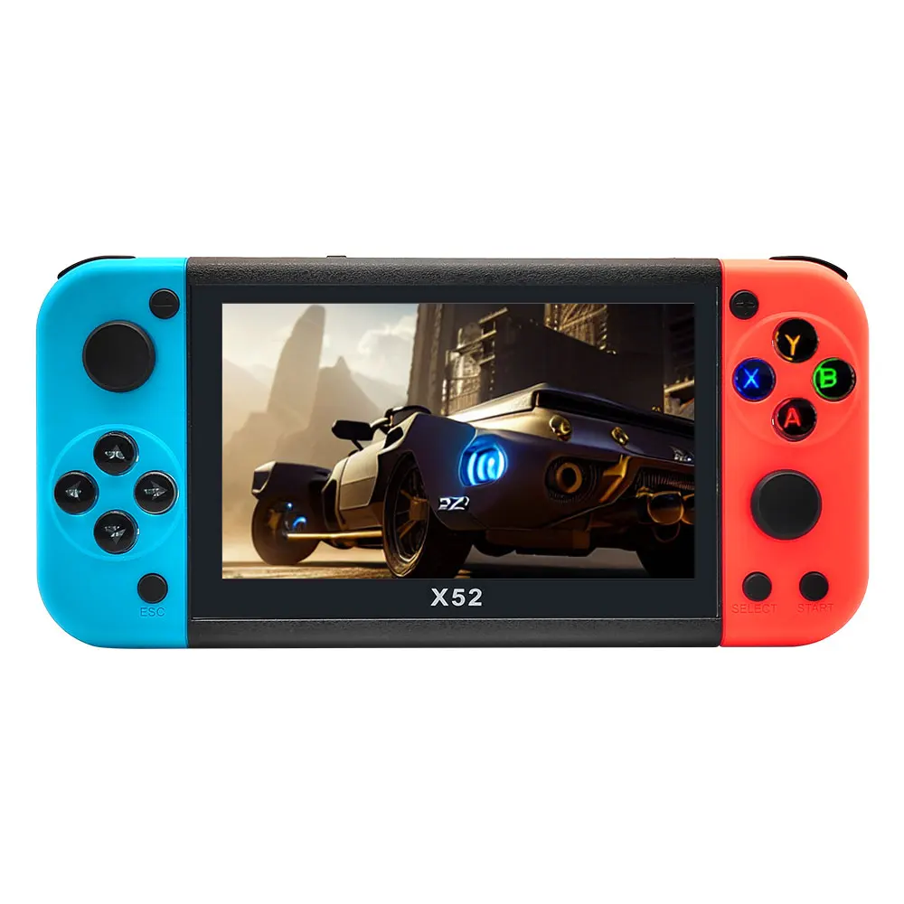 X52 5.1 Inch Handheld Game Console Large Screen Arcade Console HD High Screen Audio Video Classic Games Console
X52 5.1 Inch Handheld Game Console Large Screen Arcade Console HD High Screen Audio Video Classic Games Console