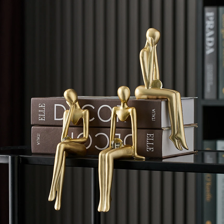 Nordic Figurines for Indoor Decor Home Modern Decor Classical Sculpture Living Room Resin Figures Gold Abstract Art Craft Statue
Nordic Figurines for Indoor Decor Home Modern Decor Classical Sculpture Living Room Resin Figures Gold Abstract Art Craft Statue
