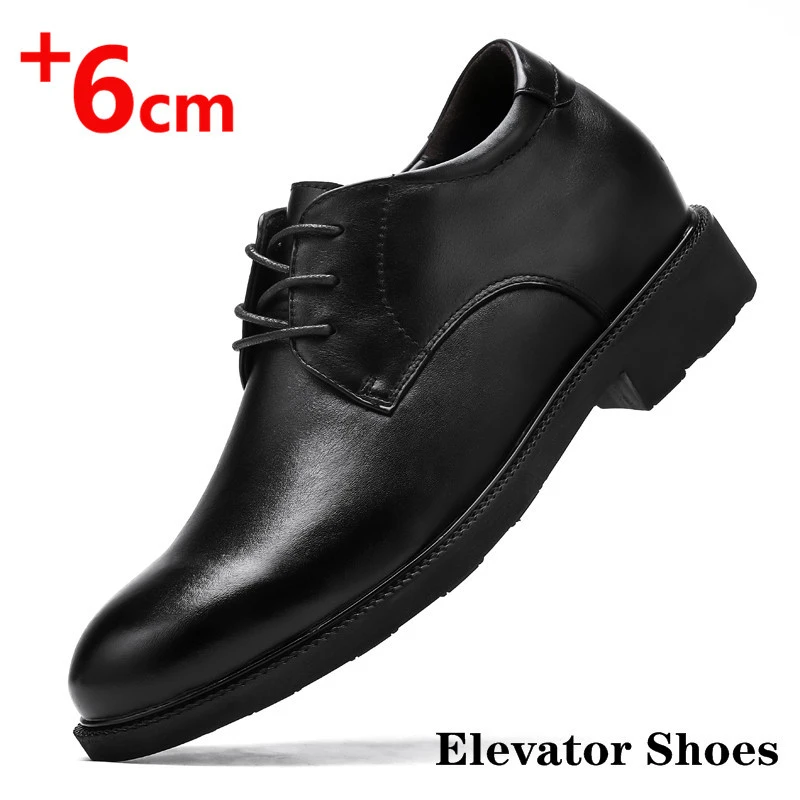 Business Dress Leather Shoes Men Elevator Shoes Height Increase Insole 6-7CM British Office Black Fashion Leisure Wedding Shoes
Business Dress Leather Shoes Men Elevator Shoes Height Increase Insole 6-7CM British Office Black Fashion Leisure Wedding Shoes