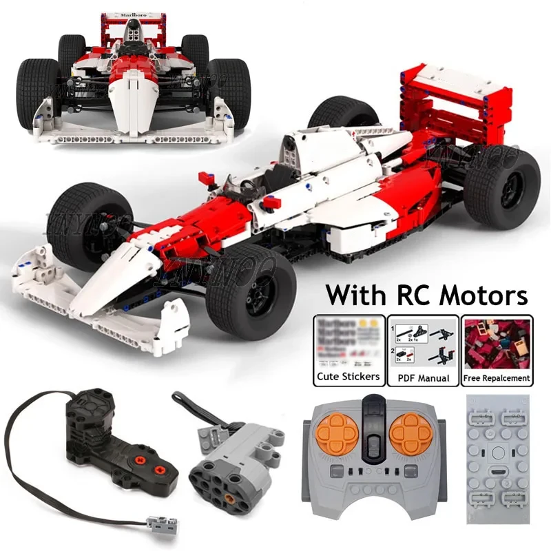 Customed MOC Ayrton Senna Formula 1 McLaren F1 Technical Bricks Cars Model 1/8 Scale Building Blocks Kits Toys Kids Adults Gifts
Customed MOC Ayrton Senna Formula 1 McLaren F1 Technical Bricks Cars Model 1/8 Scale Building Blocks Kits Toys Kids Adults Gifts