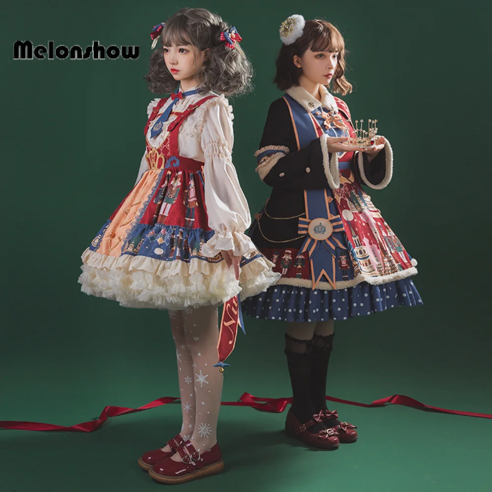 Melonshow Original Lolita Dress Autumn and Winter Christmas Sweet Lolita Skirt Clara Op Nutcracker Theme Lolita Kawaii Clothes
Melonshow Original Lolita Dress Autumn and Winter Christmas Sweet Lolita Skirt Clara Op Nutcracker Theme Lolita Kawaii Clothes