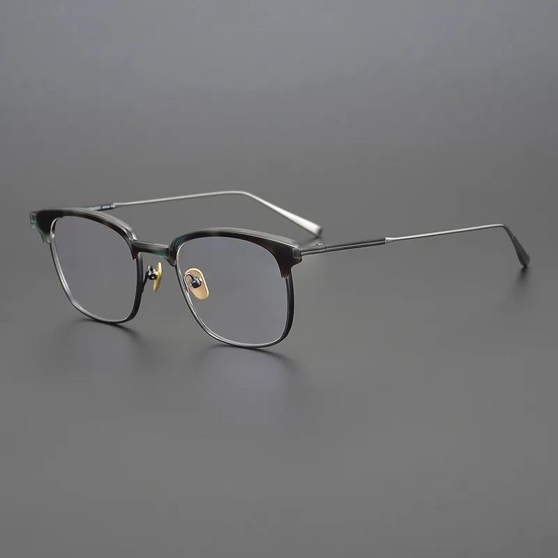Japanese Style Handmade Acetate Glasses Pure Titanium Square Frame Male Female Ultra-Light Myopia Prescription Optics Eyeglasses
Japanese Style Handmade Acetate Glasses Pure Titanium Square Frame Male Female Ultra-Light Myopia Prescription Optics Eyeglasses