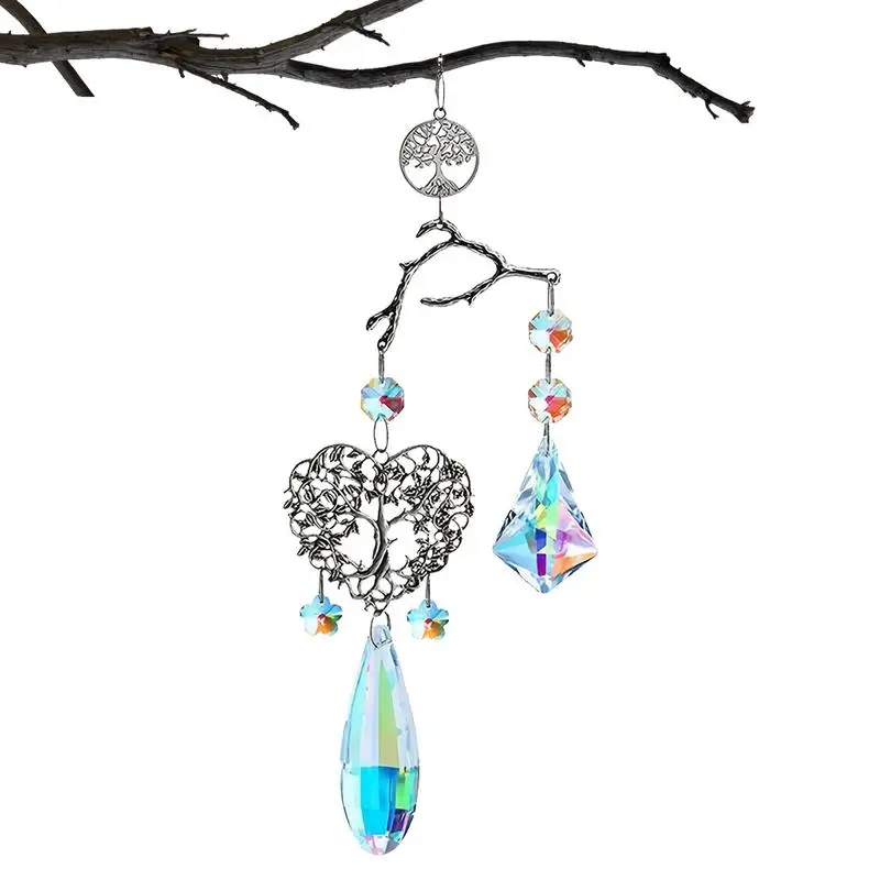 Sun Catcher Crystal Window Wind Chimes Light Catcher Rainbow Prism Shiny Crystal Hanging Pendant Tree Of Life
Sun Catcher Crystal Window Wind Chimes Light Catcher Rainbow Prism Shiny Crystal Hanging Pendant Tree Of Life