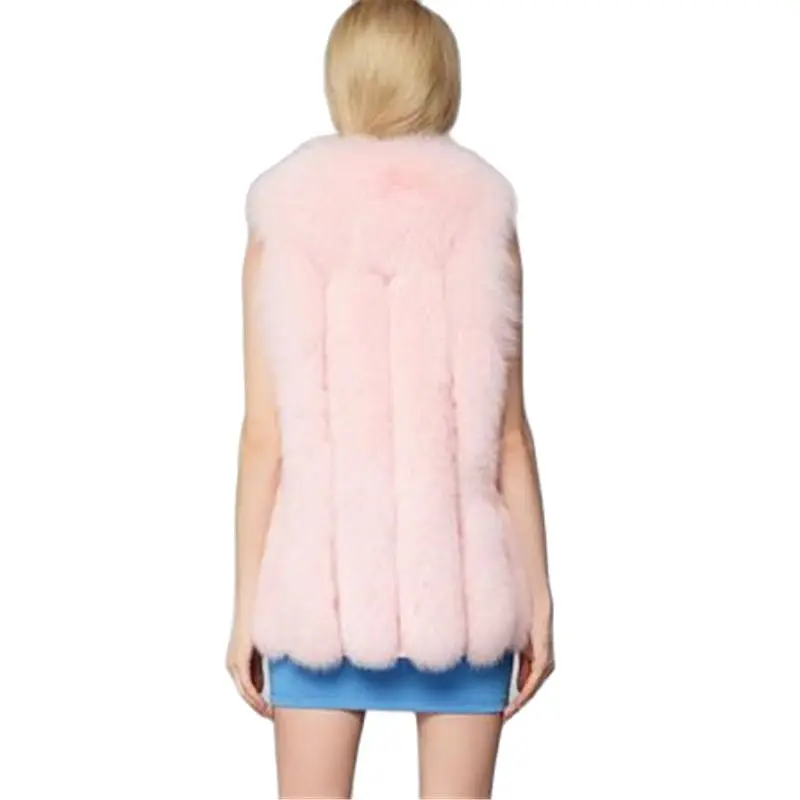 

Woman Hot Sale Imitation Fur Vest Coat Faux Fox Warm Female Thick Coat Vests Winter Furs Female Thick Coats Jacket Gilet Veste