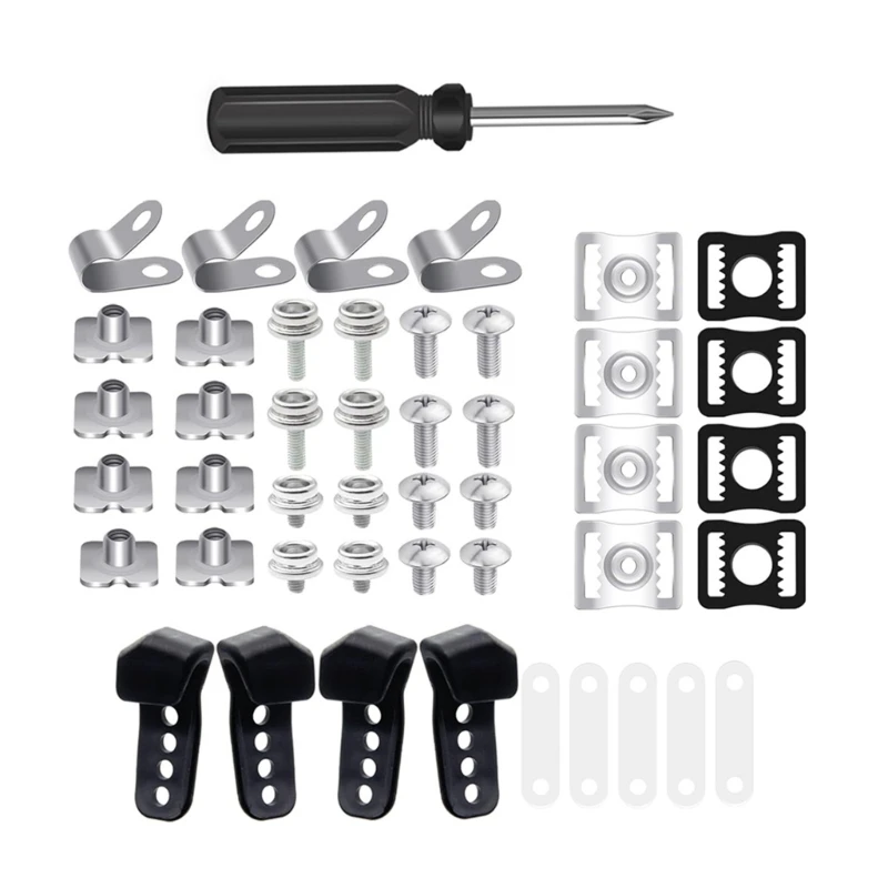 60pcs Football Helmet Repair Kits Hockey Helmet Replacement Parts with Srewdriver Visor Clips Rubber Gasket Screw Nut
60pcs Football Helmet Repair Kits Hockey Helmet Replacement Parts with Srewdriver Visor Clips Rubber Gasket Screw Nut