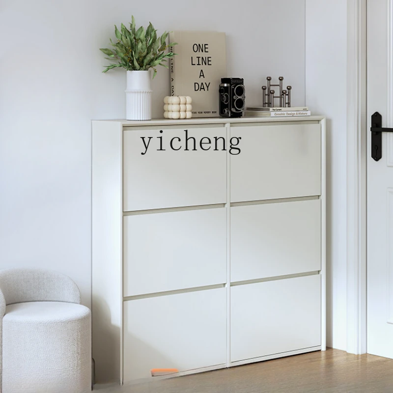 ZF Ultra-Thin Tilting Shoe Cabinet Household Entrance Solid Wood Entrance Cabinet Wall-Mounted Large Capacity
ZF Ultra-Thin Tilting Shoe Cabinet Household Entrance Solid Wood Entrance Cabinet Wall-Mounted Large Capacity