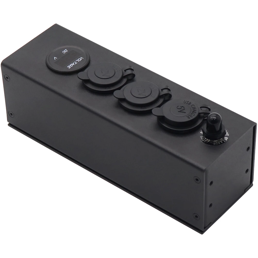 Car Power Supply Socket Box Voltmeter Charger Multi-function Power Box With Independent Switch Control Acesssories
Car Power Supply Socket Box Voltmeter Charger Multi-function Power Box With Independent Switch Control Acesssories