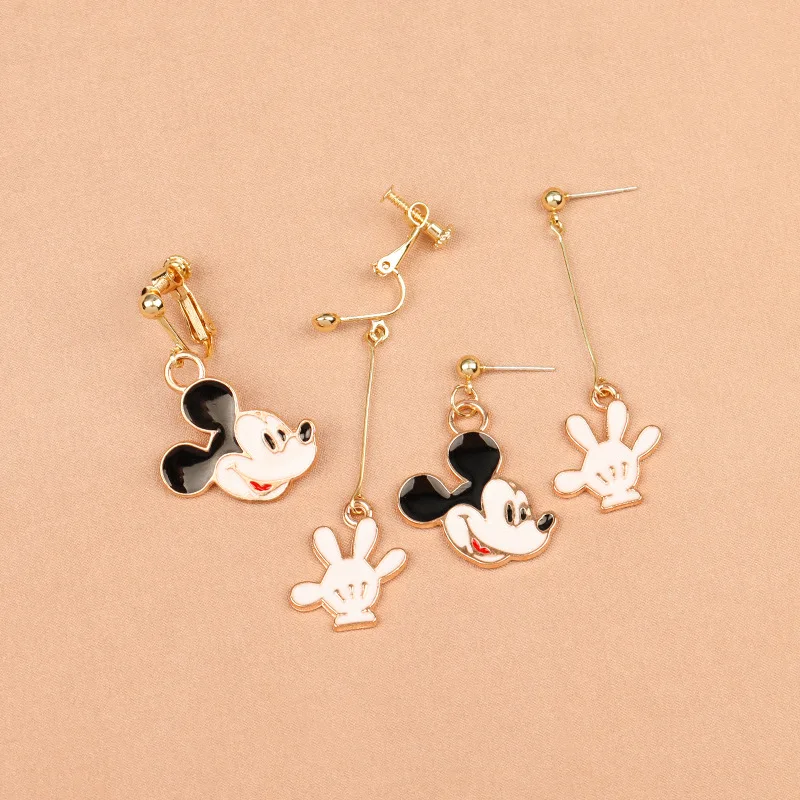 Disney Mickey Mouse Simple Asymmetrical Earrings Anime Kawaii Studs Earrings Clip Teenage Girl Friends Accessories Birthday Gift
Disney Mickey Mouse Simple Asymmetrical Earrings Anime Kawaii Studs Earrings Clip Teenage Girl Friends Accessories Birthday Gift