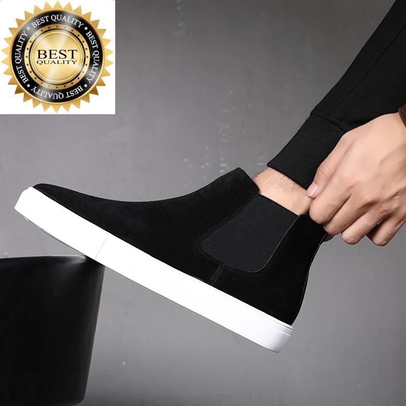 Кожаные мужские замшевые повседневные ботинки из коровьей кожи, черные ботинки на плоской подошве, ковбойские ботинки на осень и зиму, теплые хлопковые красивые ботинки челси, мужские ботинки
Кожаные мужские замшевые повседневные ботинки из коровьей кожи, черные ботинки на плоской подошве, ковбойские ботинки на осень и зиму, теплые хлопковые красивые ботинки челси, мужские ботинки