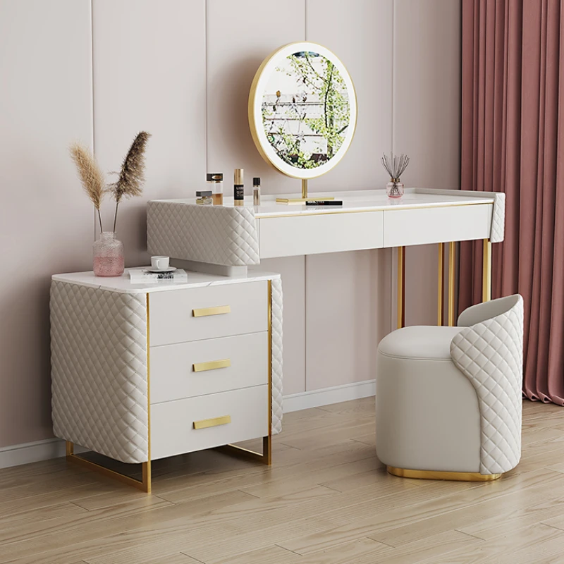 Storage Luxury Dressing Table Nordic Chair Makeup Mirrors Dressers Cabinet Room Modern Coiffeuse De Chambre Bedroom Furniture
Storage Luxury Dressing Table Nordic Chair Makeup Mirrors Dressers Cabinet Room Modern Coiffeuse De Chambre Bedroom Furniture