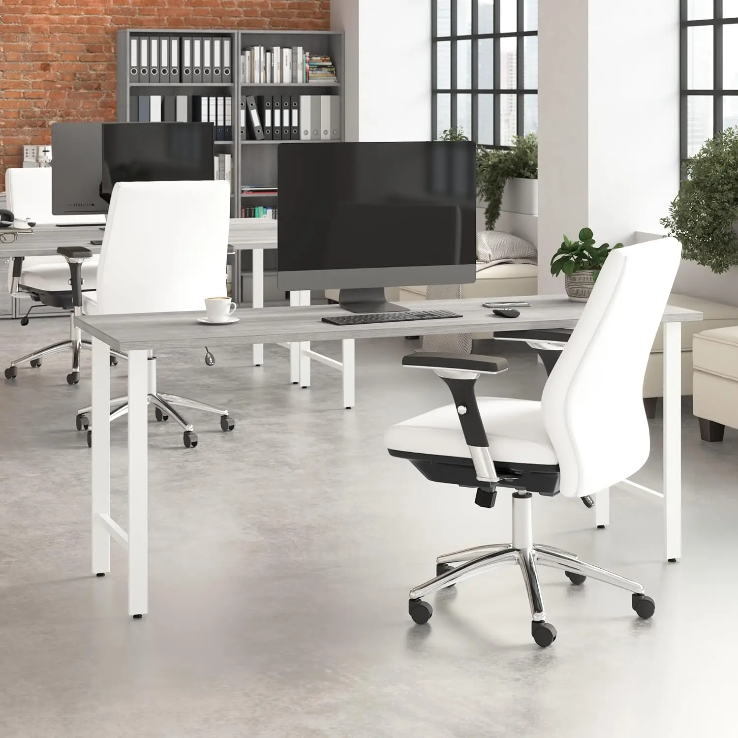 Bush Business Furniture Hustle 72W x 24D Computer Desk with Metal Legs in Platinum Gray, Modular Office Table
Bush Business Furniture Hustle 72W x 24D Computer Desk with Metal Legs in Platinum Gray, Modular Office Table