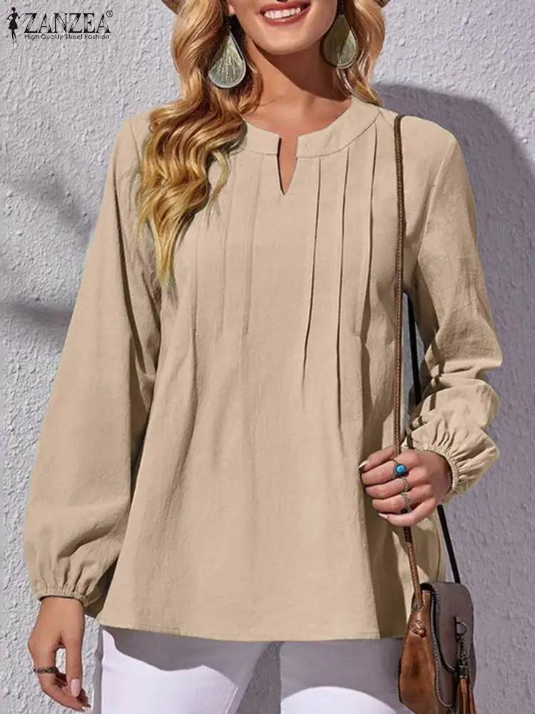 ZANZEA Woman Fashion Party Blouse Autumn Long Sleeve V-Neck Tops Elegant Solid Color Tunic Shirt Female Casual Street Chemise
ZANZEA Woman Fashion Party Blouse Autumn Long Sleeve V-Neck Tops Elegant Solid Color Tunic Shirt Female Casual Street Chemise