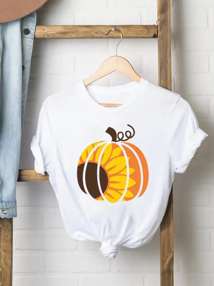 Flower Floral Pumpkin Trend Women Graphic Ladies Print Tee Clothing Lady Fall Autumn Halloween Thanksgiving Female T T-shirts
Flower Floral Pumpkin Trend Women Graphic Ladies Print Tee Clothing Lady Fall Autumn Halloween Thanksgiving Female T T-shirts