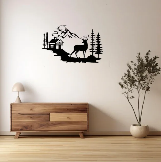 1pc Metal Crafts Forest Fawn Decorative Wall Decoration Hut Wildlife Interior Home Metal Wall Art
1pc Metal Crafts Forest Fawn Decorative Wall Decoration Hut Wildlife Interior Home Metal Wall Art