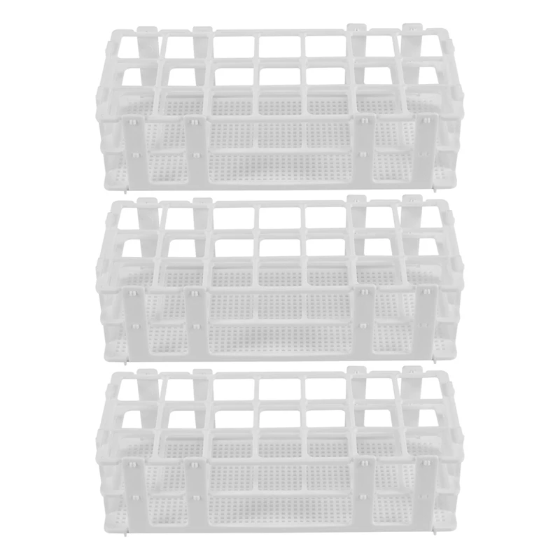 New 9 Packs Plastic Test Tube Rack, 21 Holes Lab Test Tube Rack Holder For 30Mm Test Tubes, White, Detachable (21 Holes)
New 9 Packs Plastic Test Tube Rack, 21 Holes Lab Test Tube Rack Holder For 30Mm Test Tubes, White, Detachable (21 Holes)