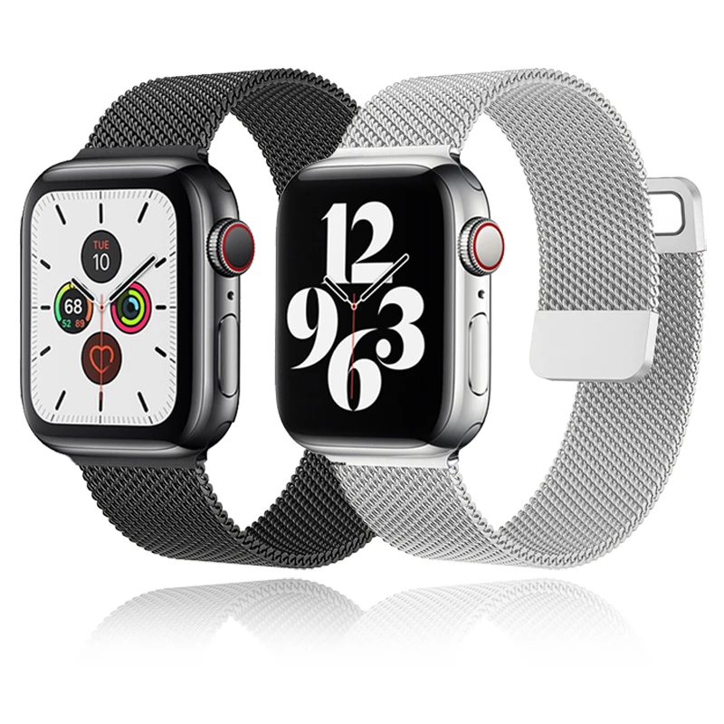 

Milanese Loop Strap For Apple Watch Band 44mm 45mm 41mm 49mm 42mm 40mm 38mm Bracelet Correa iwatch Series 9 7 8 3 4 5 6 SE Ultra