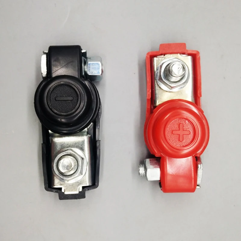 

1 Pair Car 12V Zinc Plated Battery Terminal Quick Connector Cable Clamp Clip Positive Negative