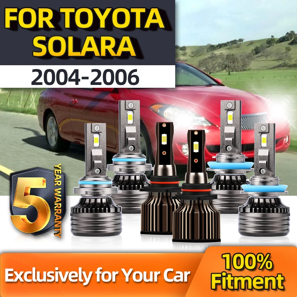 TEENRAM For Toyota Solara 9005 H11 9145 LED CSP Headlight High Low Beam+Fog Light Bulbs Combo White Turbo Kit 2004 2005 2006
TEENRAM For Toyota Solara 9005 H11 9145 LED CSP Headlight High Low Beam+Fog Light Bulbs Combo White Turbo Kit 2004 2005 2006