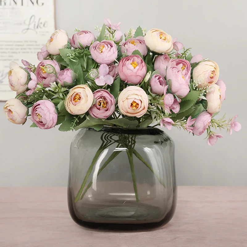 New 5 Branches 10 Heads Artificial Flowers Silks White Pink Fake Rose For Wedding Bridal Bouquet Party Table Room Decoration
New 5 Branches 10 Heads Artificial Flowers Silks White Pink Fake Rose For Wedding Bridal Bouquet Party Table Room Decoration
