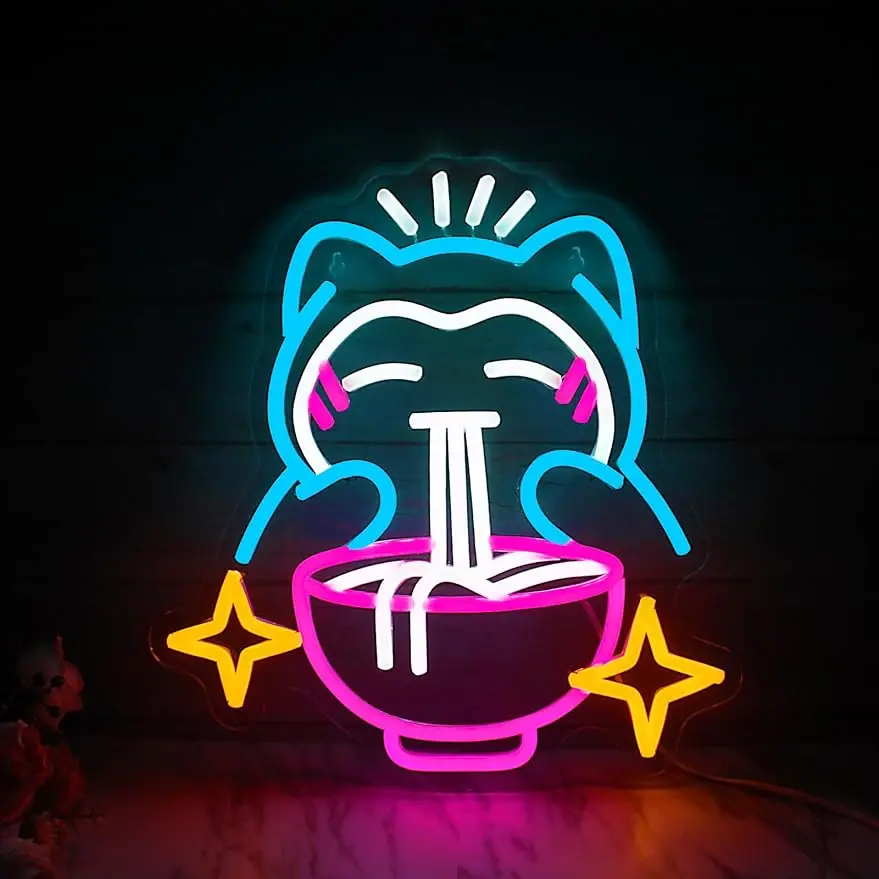 Cute Bear Noodles Neon sign Dimmable USB Light Up Signs For Resturant Home Bar Kitchen Dinning Room Cafe Japanese Noodle
Cute Bear Noodles Neon sign Dimmable USB Light Up Signs For Resturant Home Bar Kitchen Dinning Room Cafe Japanese Noodle