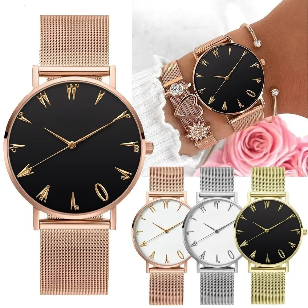 Luxury Rose Gold Women Watches Top Brand Stainless Steel Quartz Watch Mesh Strap Simple Elegant Ladies Watch relogios feminino
Luxury Rose Gold Women Watches Top Brand Stainless Steel Quartz Watch Mesh Strap Simple Elegant Ladies Watch relogios feminino