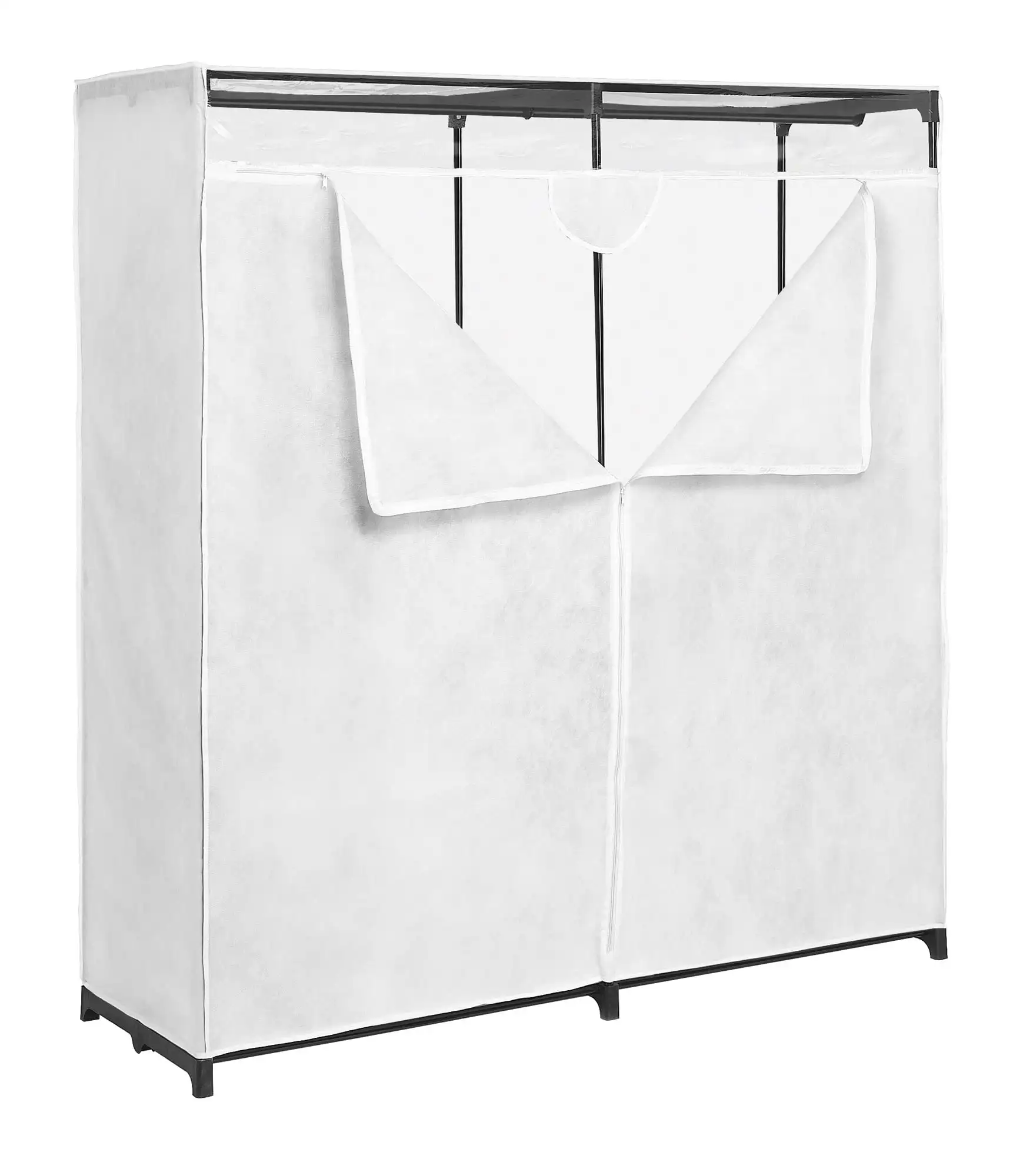 

Whitmor 60-inch Extra-Wide Portable Metal Closet & White Polypropylene Nonwoven Fabric Cover