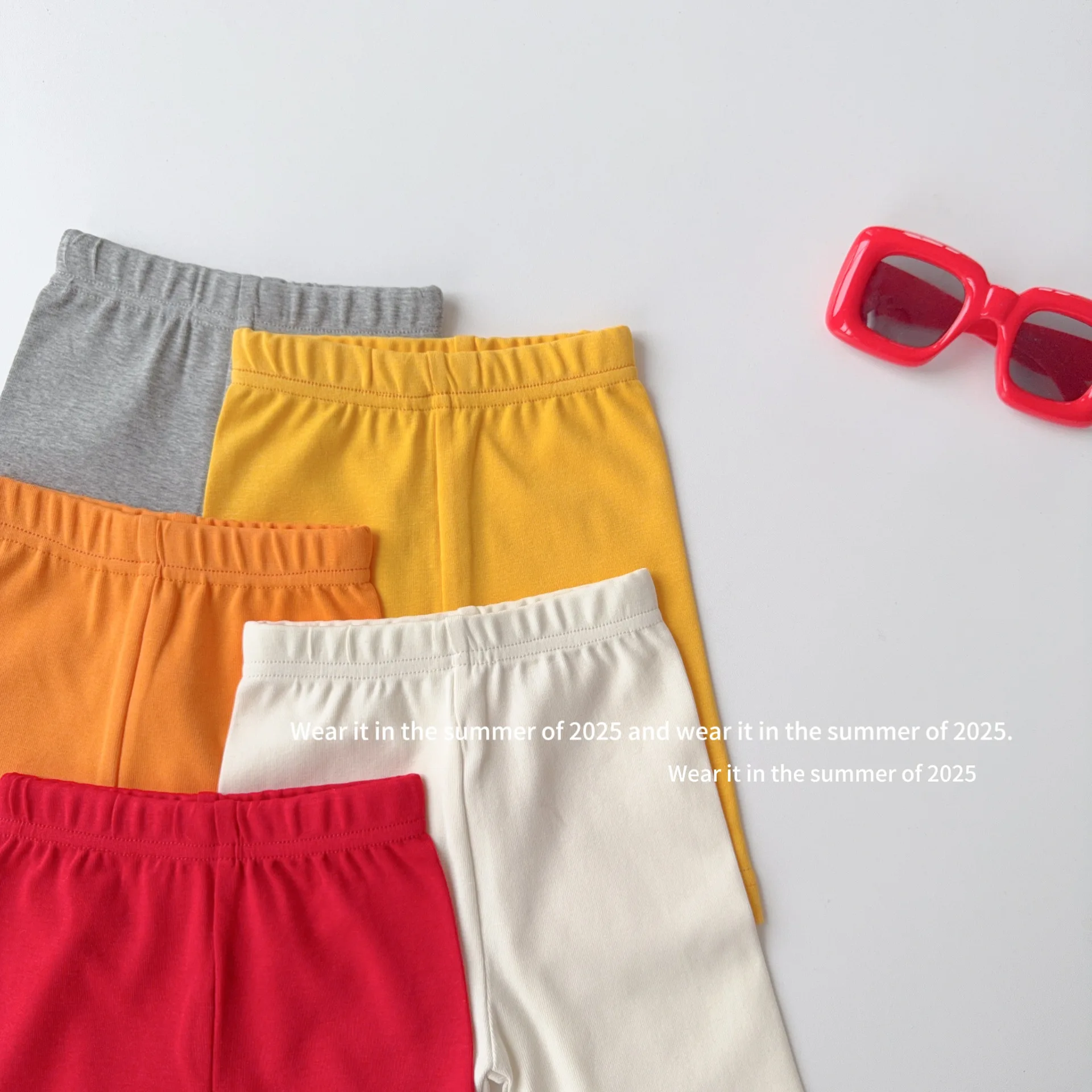 2025 Summer New Girls Shorts Yoga Pants Solid Casual Children Leggings Baby Girls Colorful Safety Pants Kids Anti Slip Shorts 15 Sd31398ed3906479085af1c56f4a626b5k