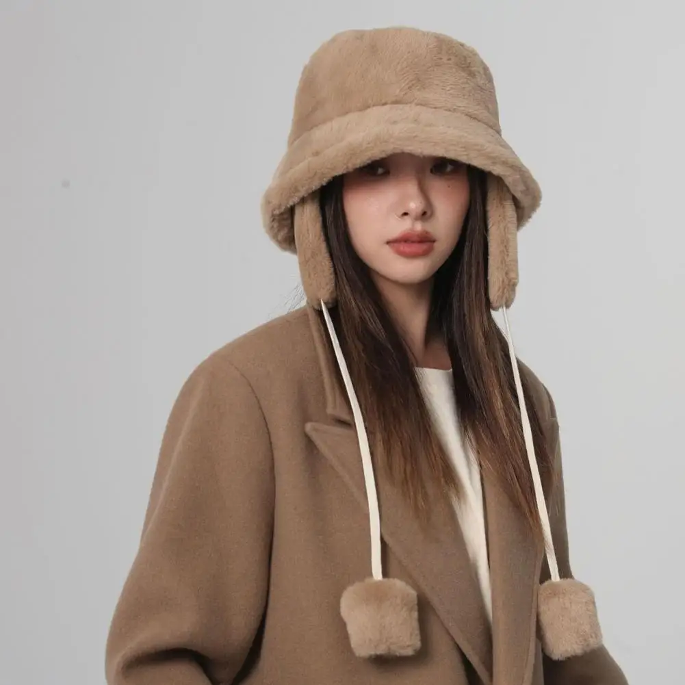 Ear Protection Hat Thermal Hat Stylish Women's Winter Hat Wide Brim Plush Ear Protection Detachable Earflap Windproof Outdoor
Ear Protection Hat Thermal Hat Stylish Women's Winter Hat Wide Brim Plush Ear Protection Detachable Earflap Windproof Outdoor