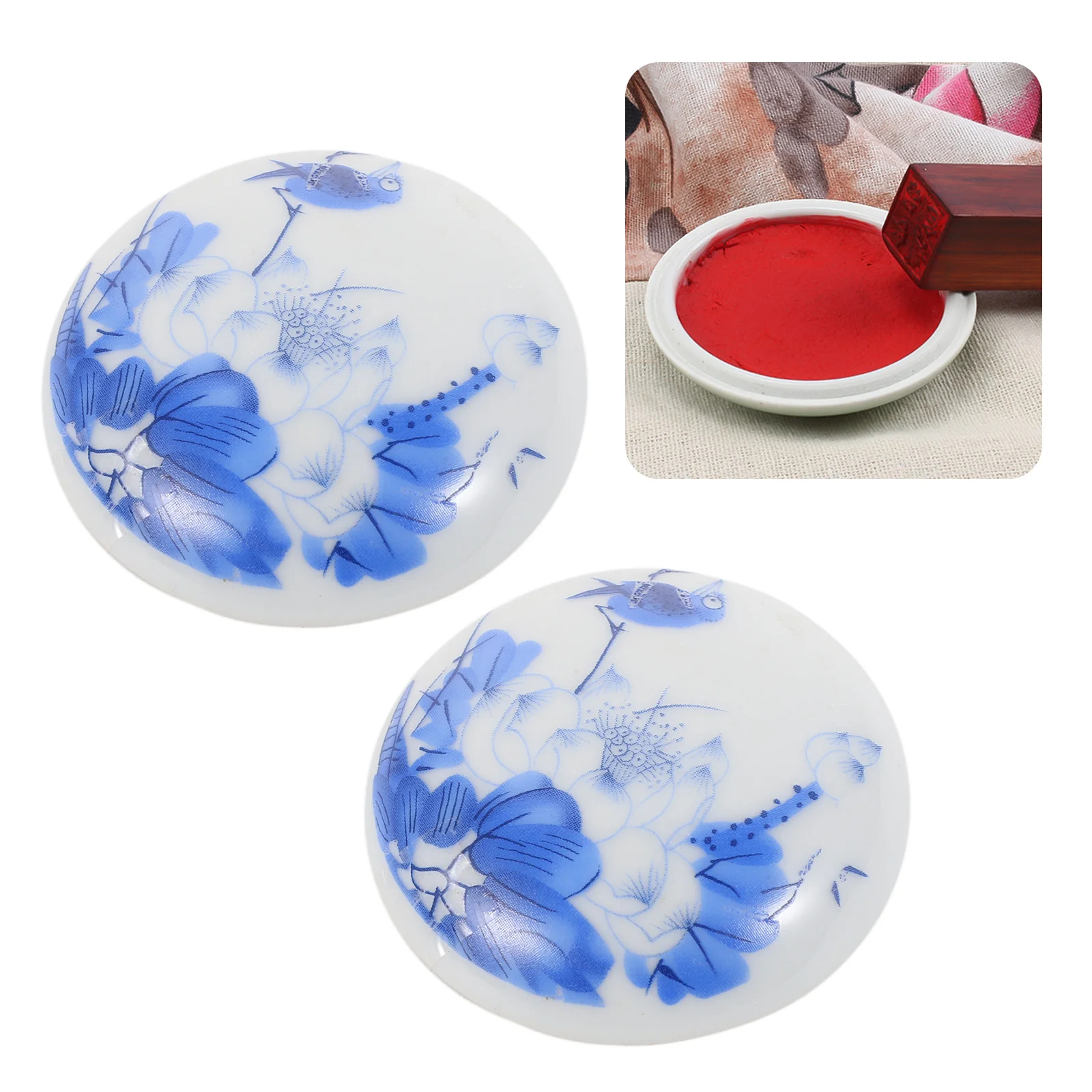 2 Pcs Ink Pad Delicate Inkpad Fingerprint Calligraphy DIY Red Painting Paste Child
2 Pcs Ink Pad Delicate Inkpad Fingerprint Calligraphy DIY Red Painting Paste Child